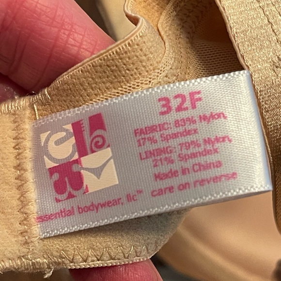 Two for less than one price. Essential bodywear bras. 32F. Nude and Black. NWT - Picture 6 of 9